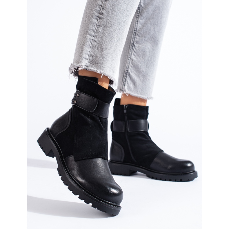 SHELOVET Bolsos negros de mujer con hebilla 1