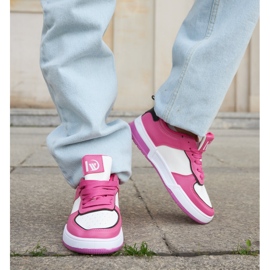 Inna Barrette TA-503 Zapatillas fucsia blanco y morado 2