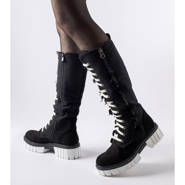 Botas Palmer con aislamiento de tejido negro 2