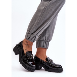 WS1 Zapatos Mujer Tacón Bajo Charol Negro Blimma 2 WS1 Zapatos Mujer Tacón Bajo Charol Negro Blimma 2