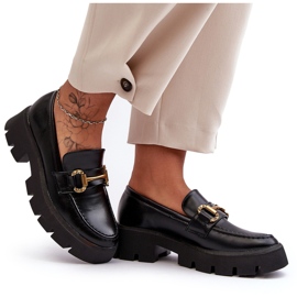 Mocasines De Mujer Con Adorno Negro Peuria 9