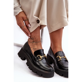 Mocasines De Mujer Con Adorno Negro Peuria 3