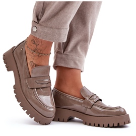 Mocasines Charol Zapatos Planos Beige Jannah 7