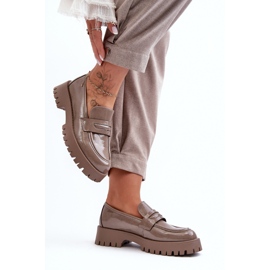 Mocasines Charol Zapatos Planos Beige Jannah 4