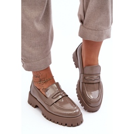 Mocasines Charol Zapatos Planos Beige Jannah 5
