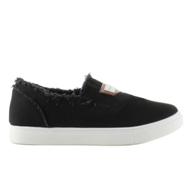 Denim sin cordones con parche NB22 Black negro 1