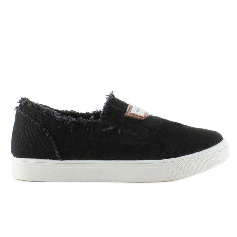 Denim sin cordones con parche NB22 Black negro 1