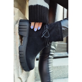 Botas negras de mujer con pala elástica negro 1