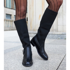 Botas negras con parte superior flexible Casanova negro 3