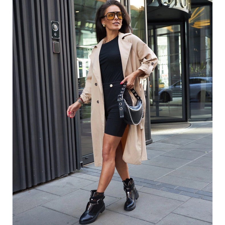 Botas negras con tira decorativa Domus negro 1