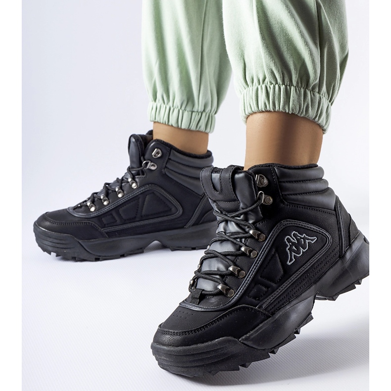 Zapatos negros altos cálidos Kappa 242968 Shivoo 1