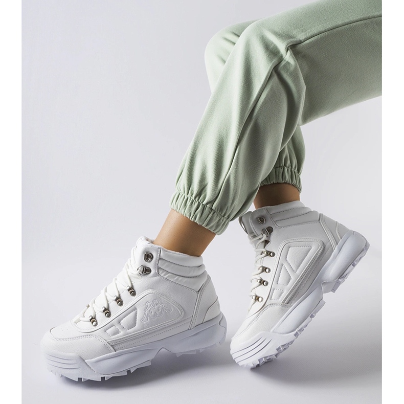 Zapatos blancos altos cálidos Kappa 242968 Shivoo 1 Zapatos blancos altos cálidos Kappa 242968 Shivoo 1