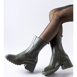 Botas de agua verdes con cremallera y bloque Maggiore 2