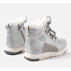 Zapatos infantiles grises calentitos Big Star KK374178 plata 2
