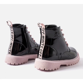 Botas infantiles Paluello negras y rosas negro 2