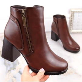 Botines de mujer marrones con aislamiento de Sergio Leone BT323 marrón 4