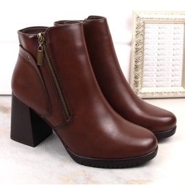 Botines de mujer marrones con aislamiento de Sergio Leone BT323 marrón 5