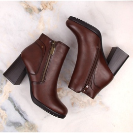Botines de mujer marrones con aislamiento de Sergio Leone BT323 marrón 6