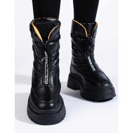 Botas de nieve de mujer negras en la plataforma Vinceza negro 2