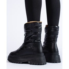 Botas de nieve de mujer negras en la plataforma Vinceza negro 3
