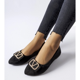 Bailarinas negras con hebilla decorativa Secondo negro 1