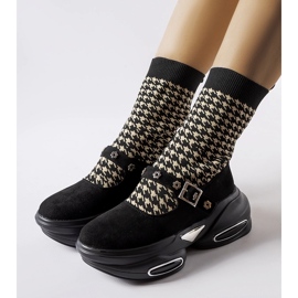 Botines Ivana pata de gallo negros 1 Botines Ivana pata de gallo negros 1