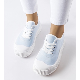 Zapatillas Collepepe plataforma azul 1