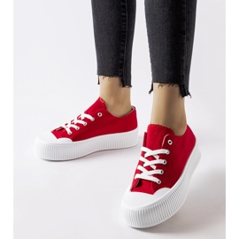 Zapatillas rojas con suela gruesa Fortunata. rojo 1