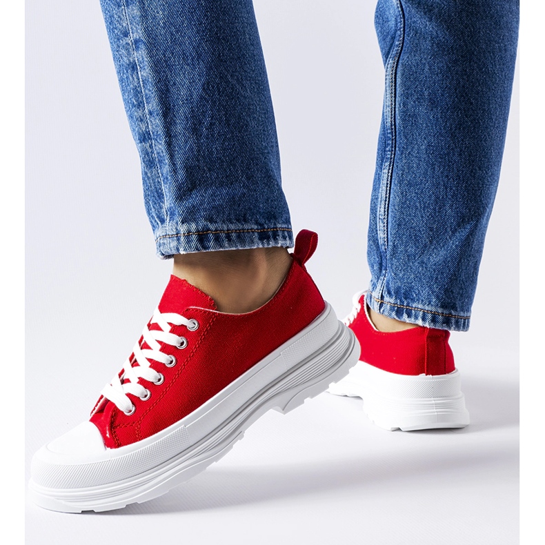 Zapatillas rojas con suela deportiva Bettole. rojo 1
