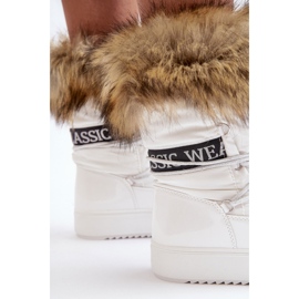 Botas de Nieve con Cordones para Mujer Blanco Santero 5