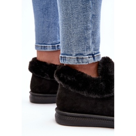 Botas de nieve bajas de mujer Pilani negras con pelo negro 1 Botas de nieve bajas de mujer Pilani negras con pelo negro 1