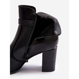 Sergio Leone Botines Mujer Piel con Hebilla, Negro Lasima 2