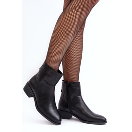 Sergio Leone Botas Mujer Piel Cremallera Negro Semotti 4
