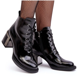 S.Barski Botas Mujer Charol D&amp;A MR870-98 Negro 7