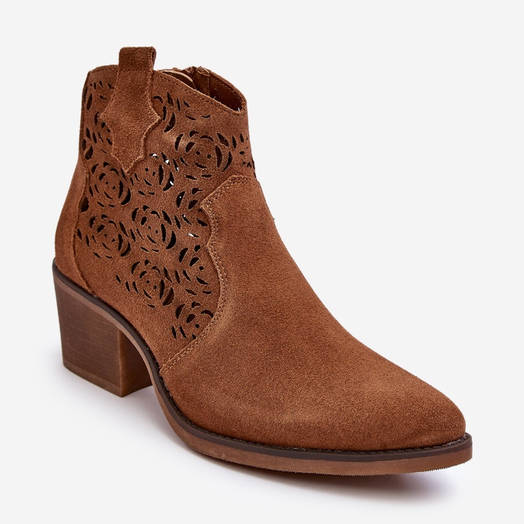 S.Barski Botas Cowboy Ante Calado D&amp;A SN622-21 Camel marrón 1
