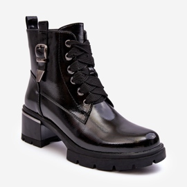 S.Barski Botas Mujer Charol D&amp;A MR870-97 Negro 4