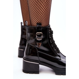 S.Barski Botas Mujer Charol D&amp;A MR870-97 Negro 3