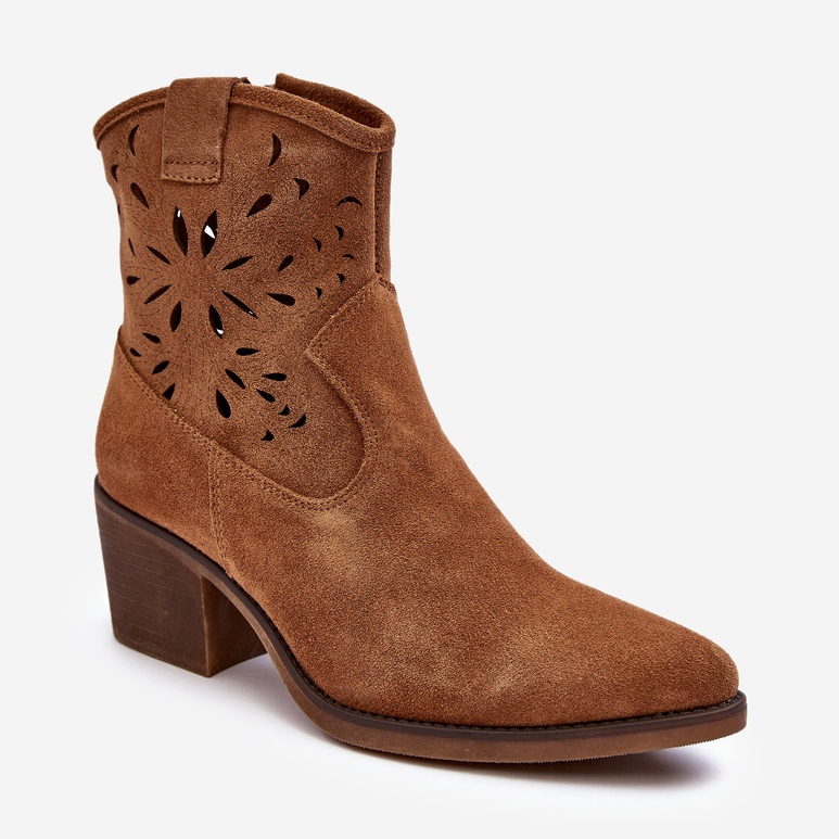 S.Barski Botas Cowboy Ante Calado D&amp;A SN622-20 Camel marrón 1