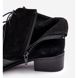 Botas negras con cordones de moda para mujer Kefora negro 3