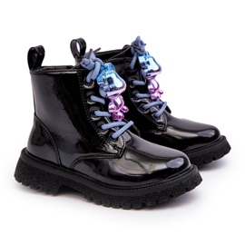 Miss Botas Infantiles Aislantes De Charol Con Adorno, Negro Bunnyjoy 4