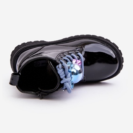 Miss Botas Infantiles Aislantes De Charol Con Adorno, Negro Bunnyjoy 2