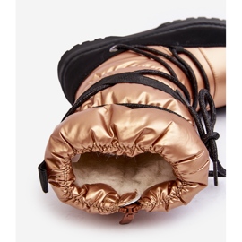 Botas de nieve para niños impermeables con aislamiento de lana Golden Romaine dorado 2