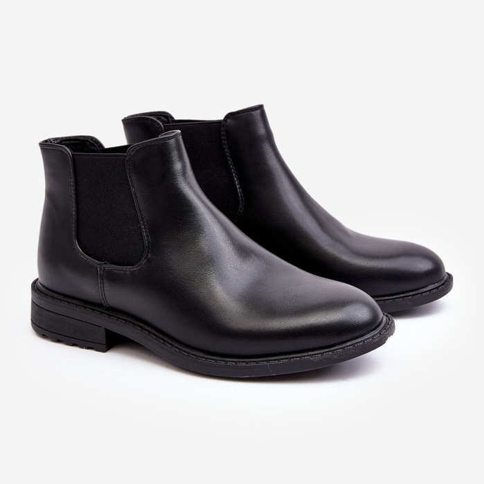 Botas Chelsea Hombre Bajas Negras Dymidi negro 1 Botas Chelsea Hombre Bajas Negras Dymidi negro 1