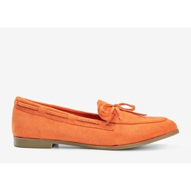 Mocasines naranjas de gamuza ecológica Kierra 2