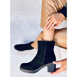 Botas de tacón de goma Linzi Black negro 5