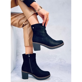 Botas de tacón de goma Linzi Black negro 3