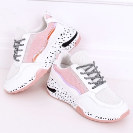 Deportivas mujer Milano Rosa blanco 1