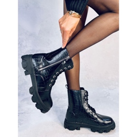 Botas con cordones Will Black negro 2