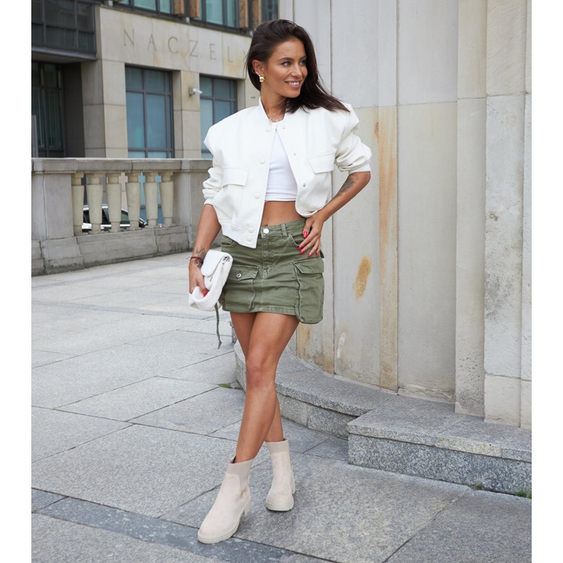 Inna Botines sin cordones en beige de Adalrico 1