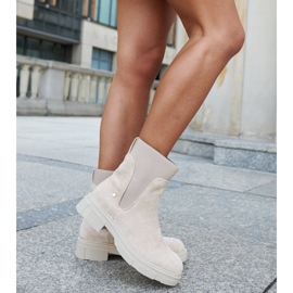 Inna Botines sin cordones en beige de Adalrico 2